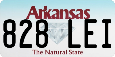 AR license plate 828LEI