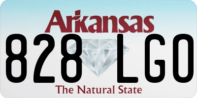 AR license plate 828LGO