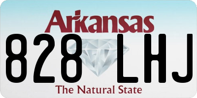 AR license plate 828LHJ