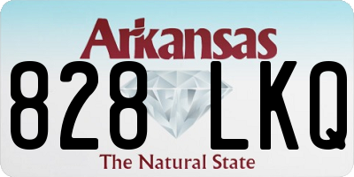 AR license plate 828LKQ