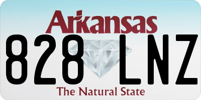AR license plate 828LNZ