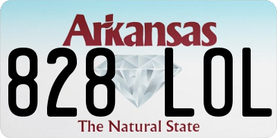 AR license plate 828LOL