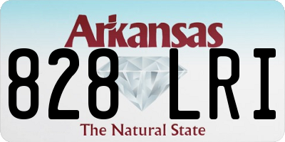 AR license plate 828LRI