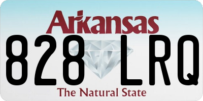 AR license plate 828LRQ