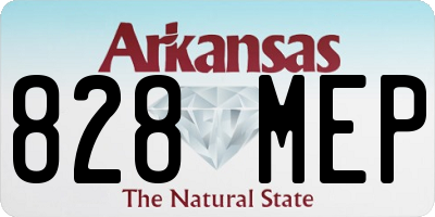 AR license plate 828MEP