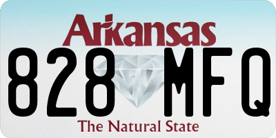 AR license plate 828MFQ