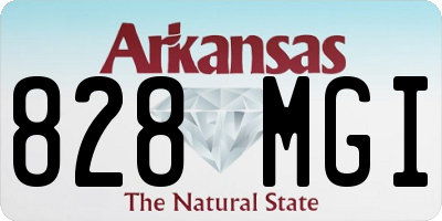 AR license plate 828MGI