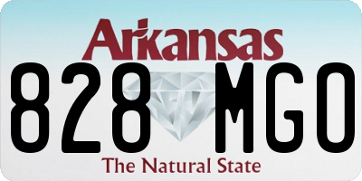 AR license plate 828MGO
