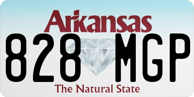 AR license plate 828MGP