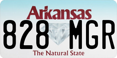 AR license plate 828MGR