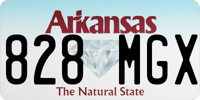 AR license plate 828MGX