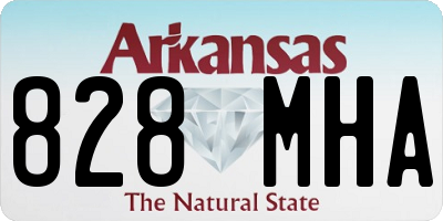 AR license plate 828MHA