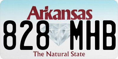 AR license plate 828MHB