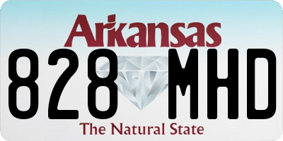 AR license plate 828MHD