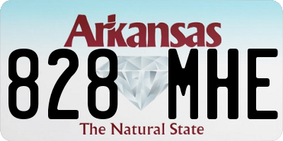 AR license plate 828MHE