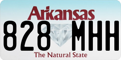 AR license plate 828MHH