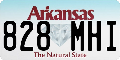 AR license plate 828MHI