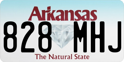 AR license plate 828MHJ