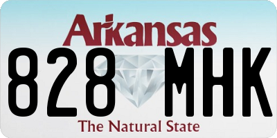 AR license plate 828MHK