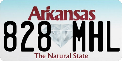 AR license plate 828MHL