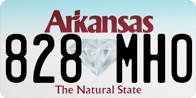 AR license plate 828MHO