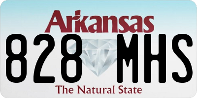 AR license plate 828MHS