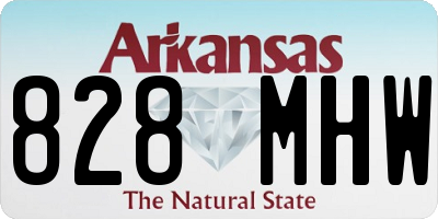AR license plate 828MHW