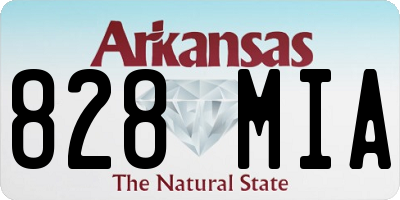 AR license plate 828MIA