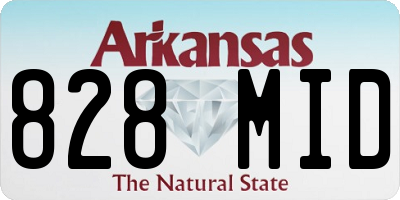 AR license plate 828MID