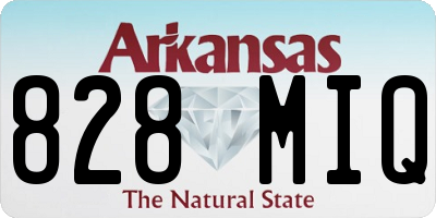 AR license plate 828MIQ
