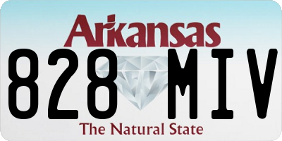 AR license plate 828MIV