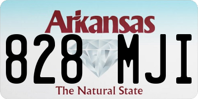 AR license plate 828MJI