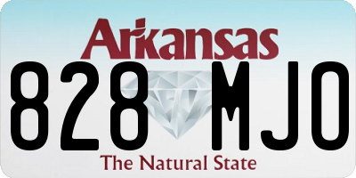 AR license plate 828MJO