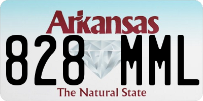 AR license plate 828MML