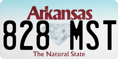AR license plate 828MST