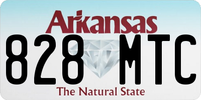 AR license plate 828MTC