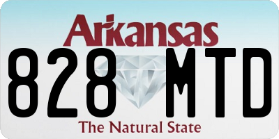 AR license plate 828MTD