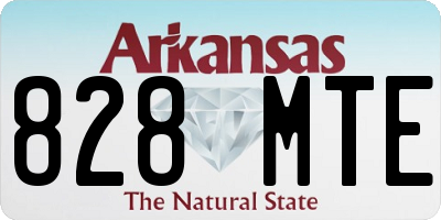 AR license plate 828MTE