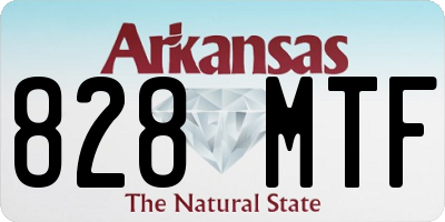 AR license plate 828MTF