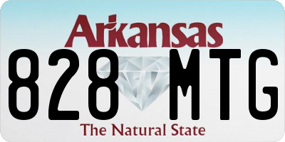AR license plate 828MTG