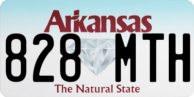 AR license plate 828MTH