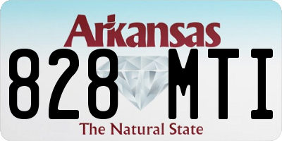 AR license plate 828MTI