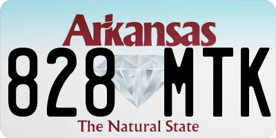 AR license plate 828MTK