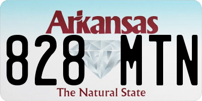 AR license plate 828MTN