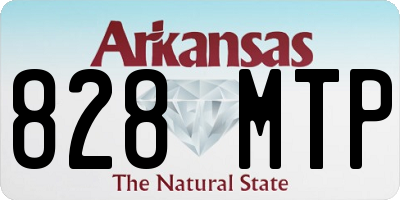 AR license plate 828MTP