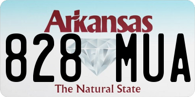 AR license plate 828MUA