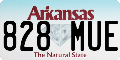 AR license plate 828MUE