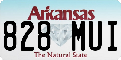 AR license plate 828MUI