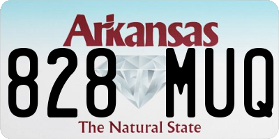 AR license plate 828MUQ