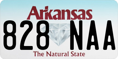 AR license plate 828NAA